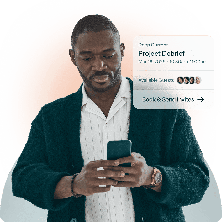 Man working on his phone